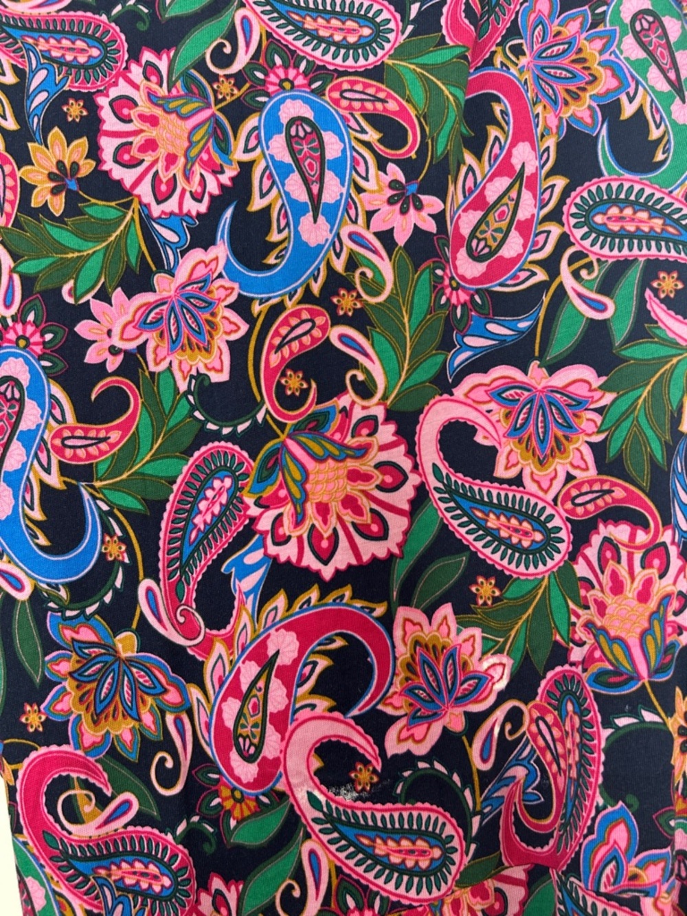 BODEN Marcia Midi Shirt Dress Size 8 Pink Black Paisley Tie Waist - Picture 14 of 15